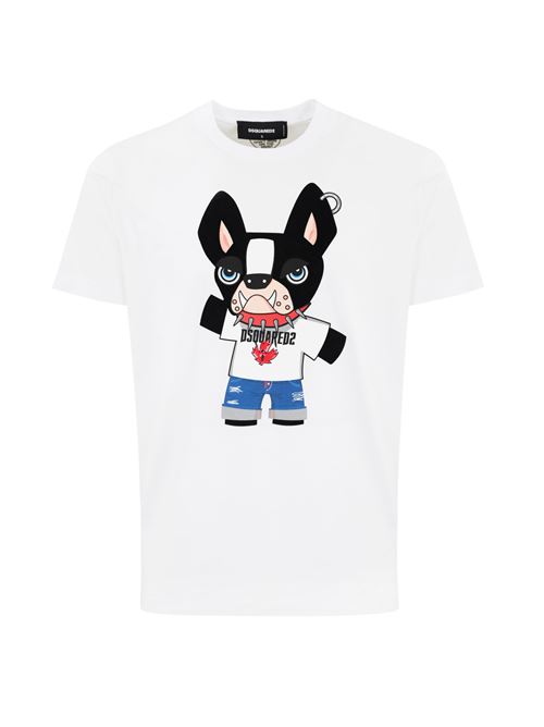 T-shirt Bull Dog in cotone DSQUARED2 | S74GD1325 D20020100